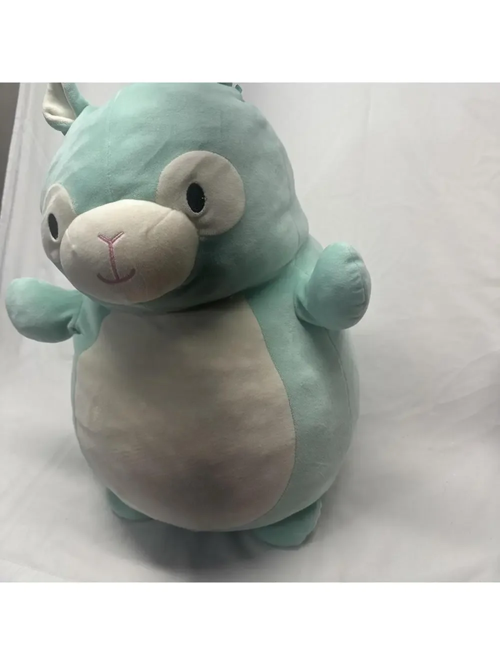 Squishmallow Large 18” PIERRE the Teal Green Alpaca Llama Hug Mees Plush Toy